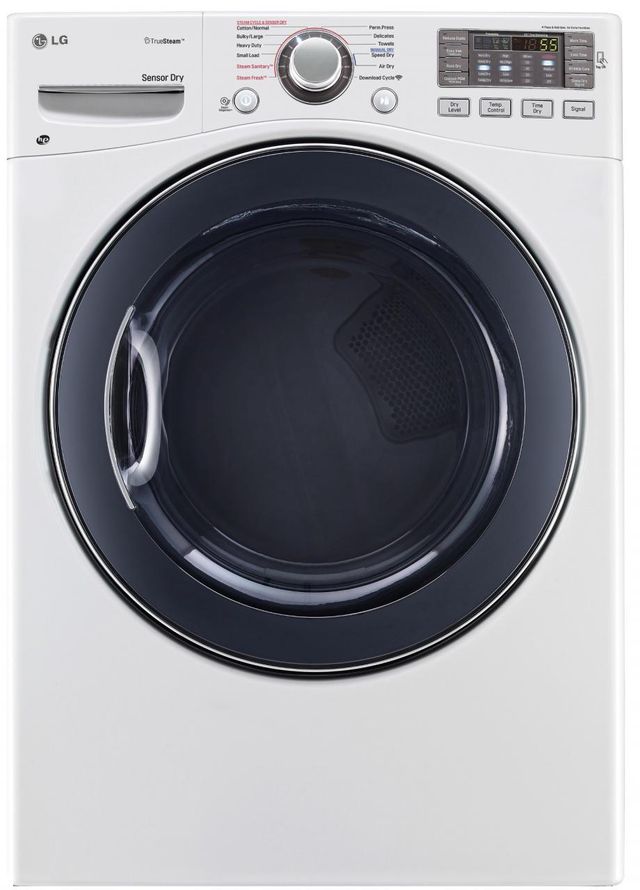 LG Front Load Gas SteamDryer™-White