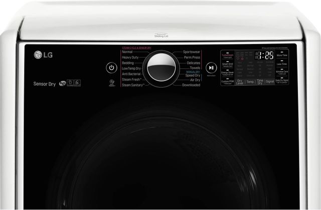 LG Front Load Gas Dryer-White 2