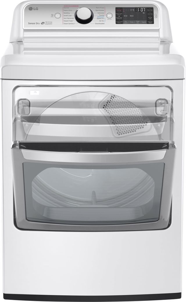 LG 7.3 Cu. Ft. White Front Load Gas Dryer 2