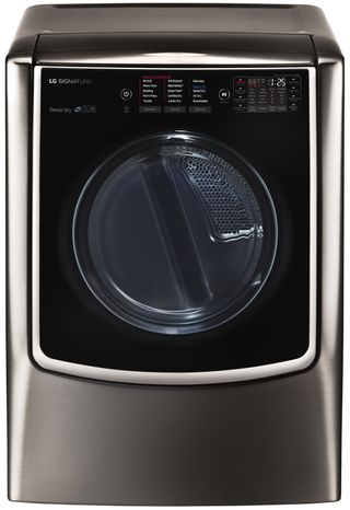 LG Signature 9.0 Cu. Ft. Black Stainless Steel Front Load Gas Dryer