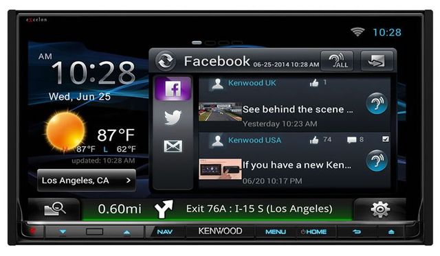 Kenwood Excelon 2-Din Network AV Navigation System