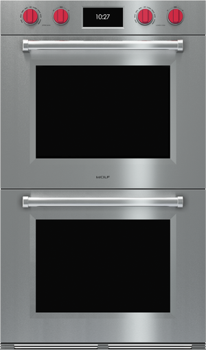 Wolf® M Series 30" Stainless Steel Professional Double Electric Built in Wall Oven