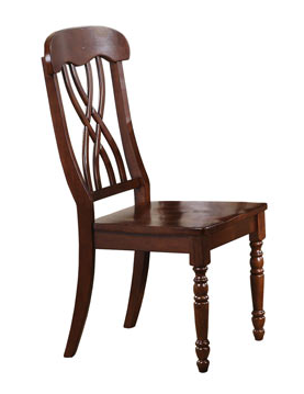 Winners Only® Pelican Point Ribbon Back Side Chair-Derby Brown 0