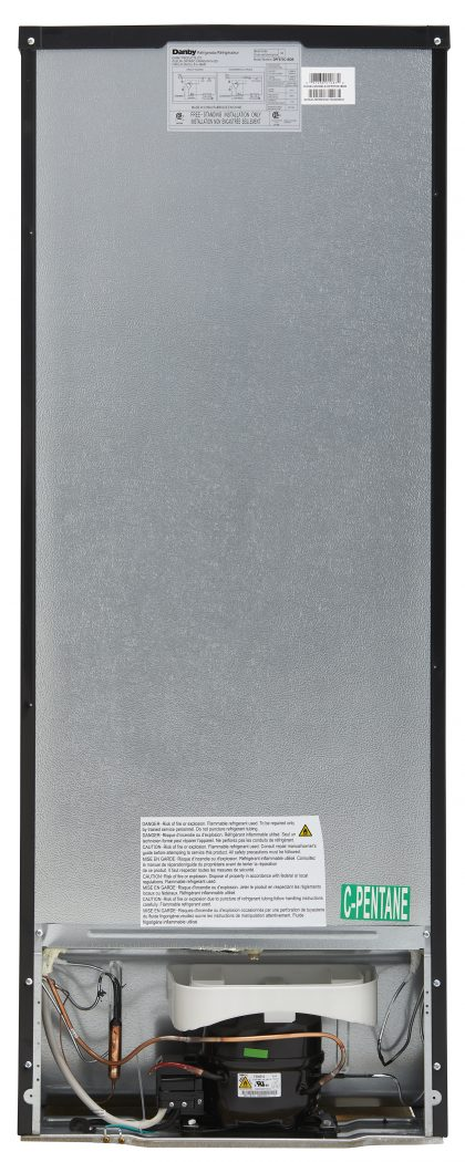 Danby® Designer 7.3 Cu. Ft. Black Top Freezer Refrigerator 6