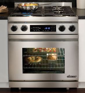 Dacor 30" Pro Style Slide In Dual Fuel Range-Stainless Steel
