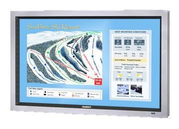 Sunbrite 47” Marquee Series True Outdoor All-Weather Digital Signage Display LCD TV-Silver