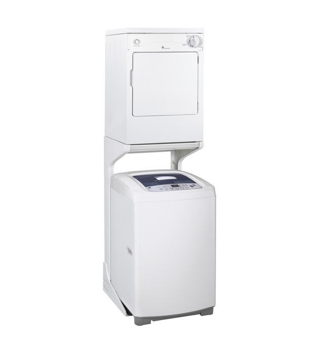 GE® Spacemaker® 3.6 Cu. Ft. White Portable Front Load Electric Dryer-3