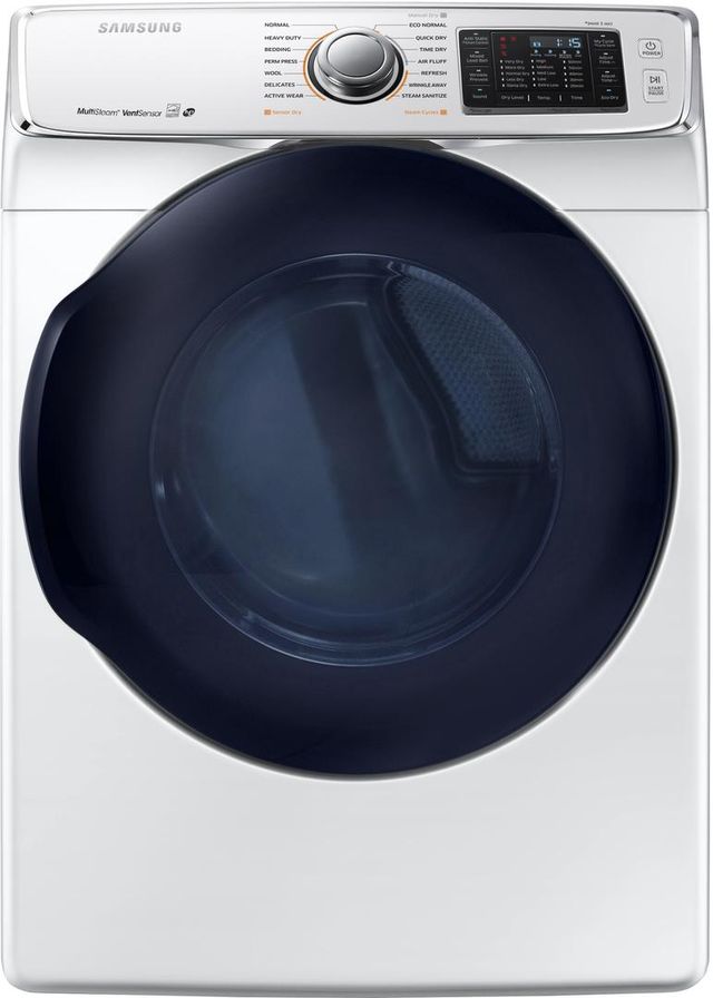 Samsung 7.5 Cu. Ft. White Front Load Gas Dryer 12