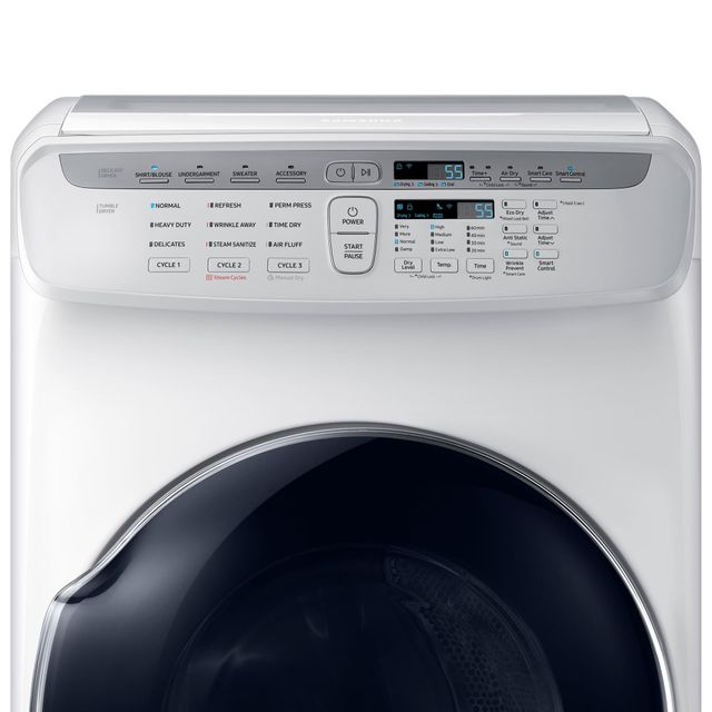Samsung 7.5 Cu. Ft. White FlexDry™ Electric Dryer 2