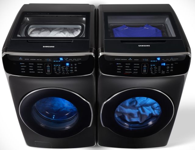 Samsung FlexDry™ 7.5 Cu. Ft. Fingerprint Resistant Black Stainless Steel Electric Dryer 5
