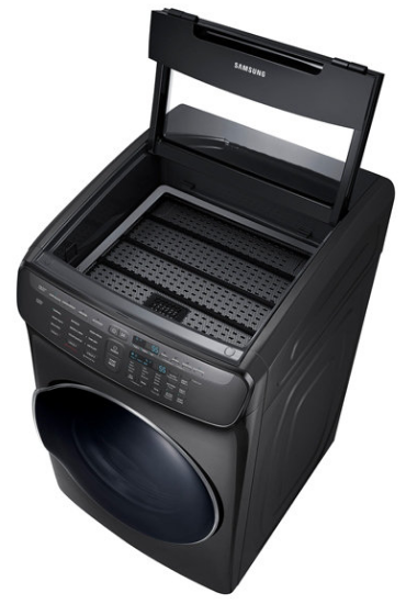 Samsung FlexDry™ Gas Dryer-Fingerprint Resistant Black Stainless Steel 3