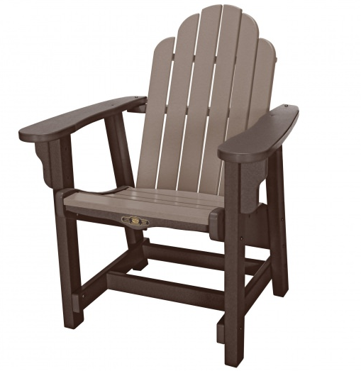 Pawleys Island Essentials Conversation Chair-Chocolate/WeatherWood