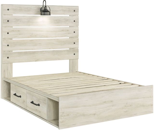 Signature Design by Ashley® Cambeck Whitewash Full 2-Drawer Storage Panel Bed-1
