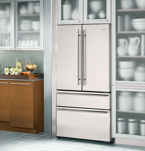 20.7 Cu. Ft. Monogram® - French Door Two Drawer Freestanding Refrigerator: Stainless Steel 9