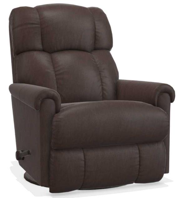 La Z Boy Pinnacle Cedar Leather Gliding Recliner