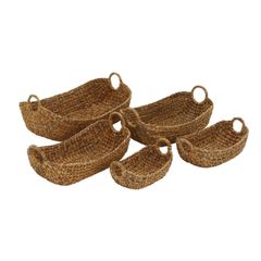 Uma Home Seagrass Baskets (Set of 5)