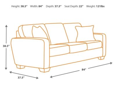 Signature Design by Ashley® Alenya Charcoal Sofa 5