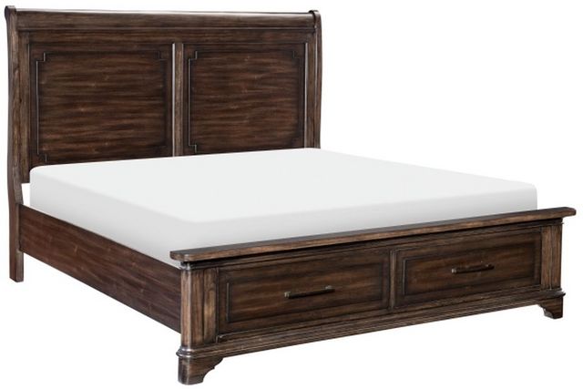 Homelegance® Boone Rustic Brown Queen Platform Storage Bed Jarons