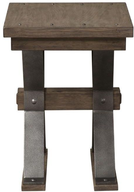 Liberty Furniture Sonoma Road Weather Beaten Bark Chair Side Table-0