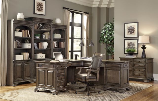Aspenhome® Arcadia Truffle Office Arm Chair 1