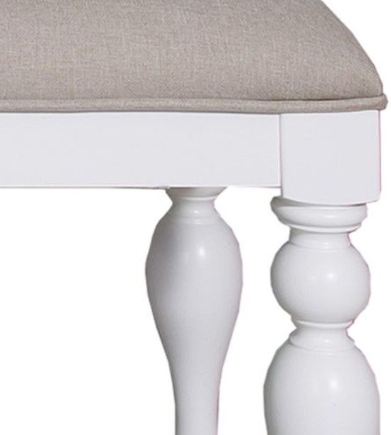 Liberty Summer House Oyster White Bench 2