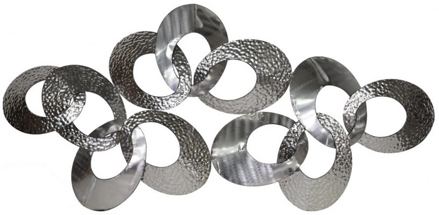 Moe's Home Collections Silver Looped Metal Large Wall Decor