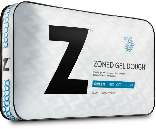 Malouf® Z® Zoned Gel Dough® Travel Neck Low Loft Pillow 6