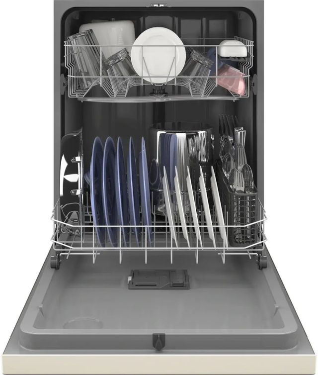 GE® 24" Bisque Built In Dishwasher-2