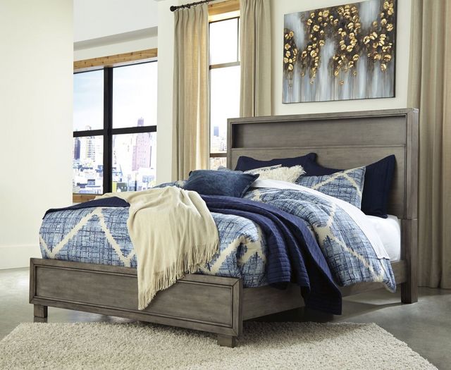 Signature Design by Ashley® Arnett Smoky Gray Queen Bookcase Bed-3