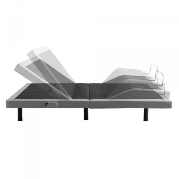 Malouf® Structures™ E455 Split California King Adjustable Bed Base 4
