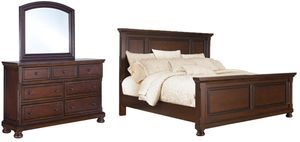 Millennium® by Ashley Porter 5-Piece Rustic Brown California King Panel Bed