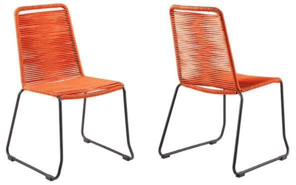 Shasta Stackable Orange Dining Chair
