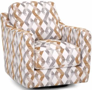 Franklin™ Protege Brass Chelsea Swivel Accent Chair