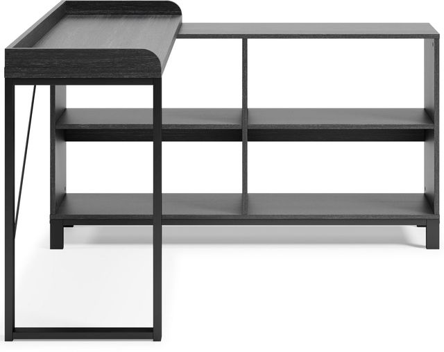Signature Design by Ashley® Yarlow Black Home Office L-Desk 5