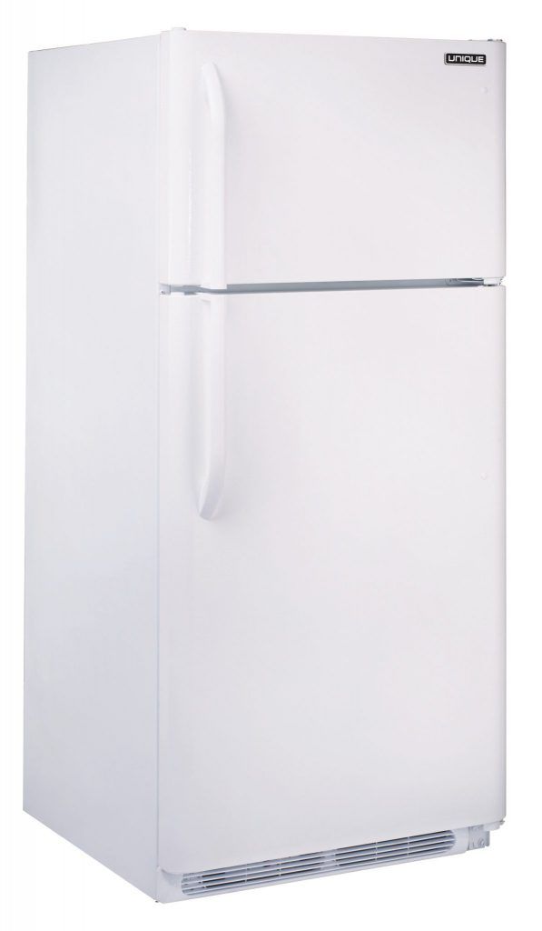 Unique® Appliances 22.1 Cu. Ft. White Standard Depth Freestanding Liquid Propane Top Freezer Refrigerator 3