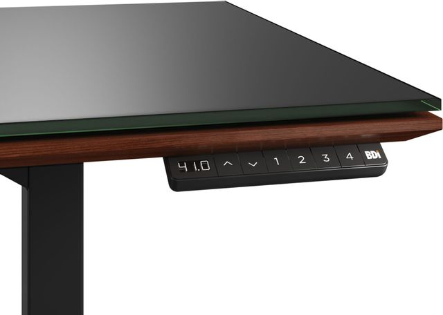 BDI Sequel® Chocolate Stained Walnut Lift Desk 2