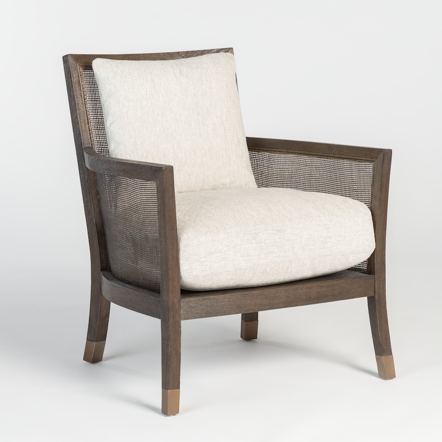 Alder & Tweed Furniture Company Bridgeport Brushed Espresso/Subtle Wheat Occasional Chair