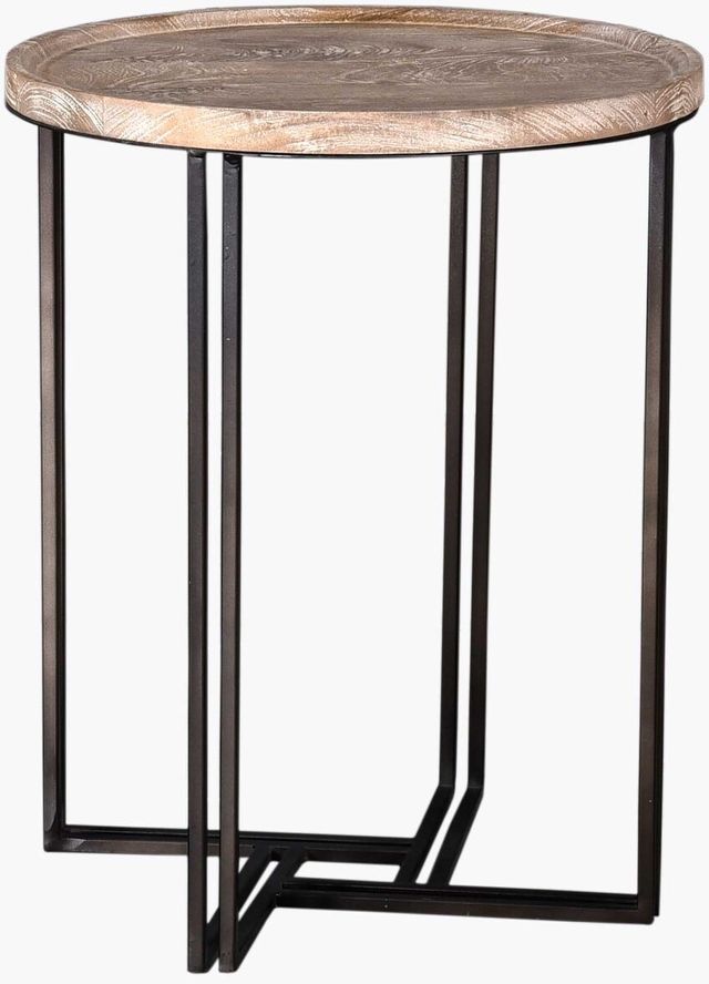 Crestview Collection Blake Brown Round End Table | Big Sandy Superstore ...