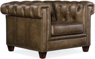 Hooker® Furniture SS Chester Dark Walnut/Tianran Nature Chair