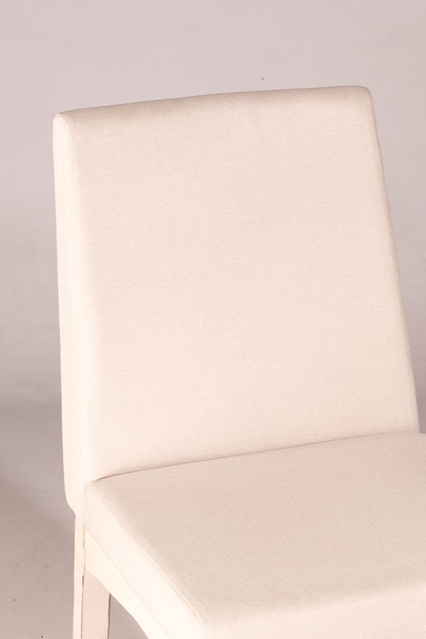 Hillsdale Furniture Clarion Sea White Set of 2 Upholstered Dining Chairs 2
