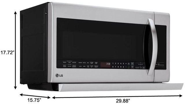 LG 2.2 Cu. Ft. Stainless Steel Over The Range Microwave 6