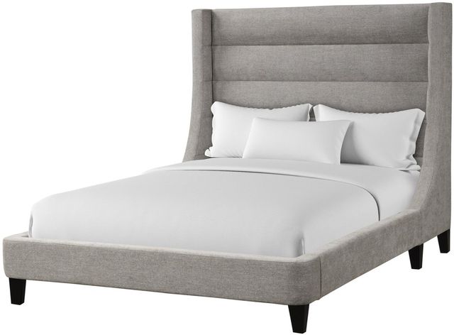 Parker House® Jacob Luxe Light Gray Queen Panel Bed