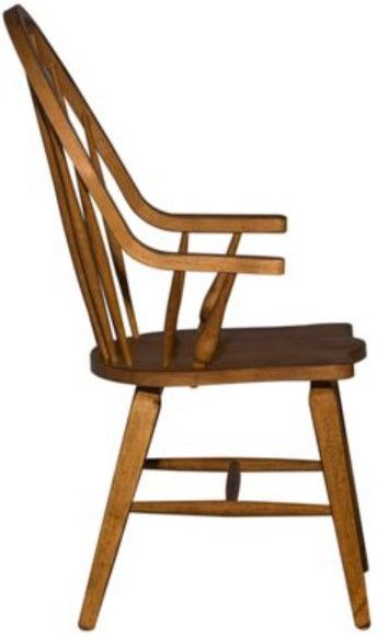 Liberty Furniture Hearthstone Rustic Oak Arm Chair - Set of 2-2
