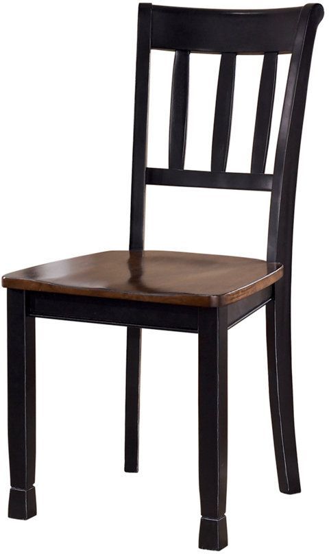 Signature Design by Ashley® Owingsville 2-Piece Black/Brown Dining Room Chair Set-1