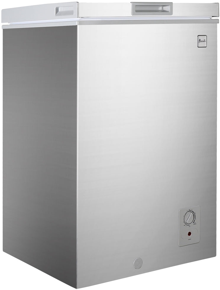 Small chest freezer 2024 stainless steel