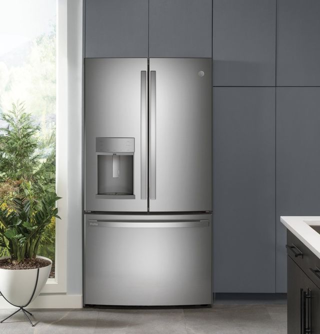 GE Profile™ ENERGY STAR® 20.7 Cu. Ft. Counter-Depth French-Door  Refrigerator with Icemaker - PFCS1NFZSS - GE Appliances