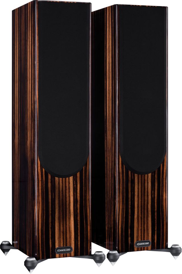 Monitor Audio Gold 300 Pair of Piano Ebony Floorstanding Speakers 2
