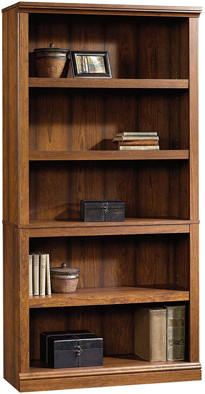 Select Cherry finish Sauder Select Collection 5-Shelf Bookcase