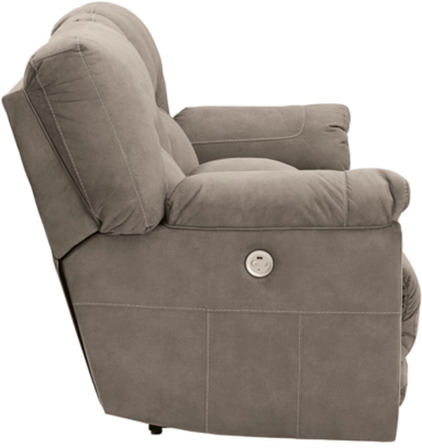 Benchcraft® Cavalcade Slate Power Reclining Loveseat with Console-3