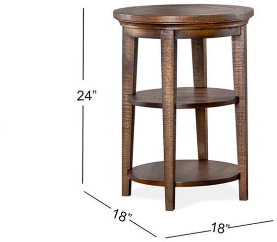 Magnussen Home® Bay Creek Toasted Nutmeg Accent End Table 4